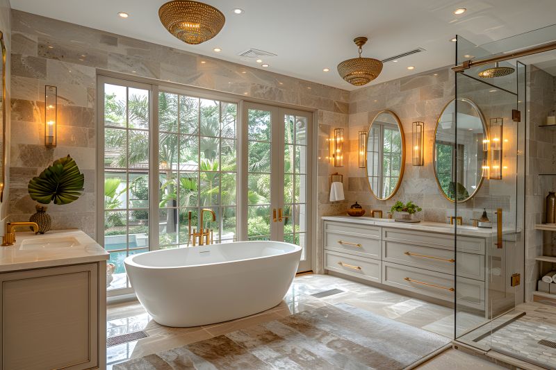 Luxury Bathtub with Elegant Surround